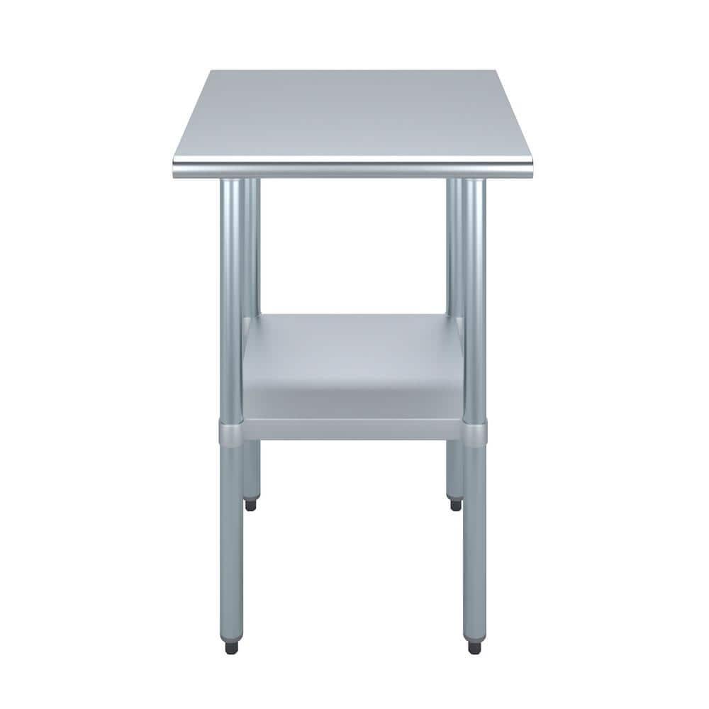 Amgood Stainless Steel Top Workbench