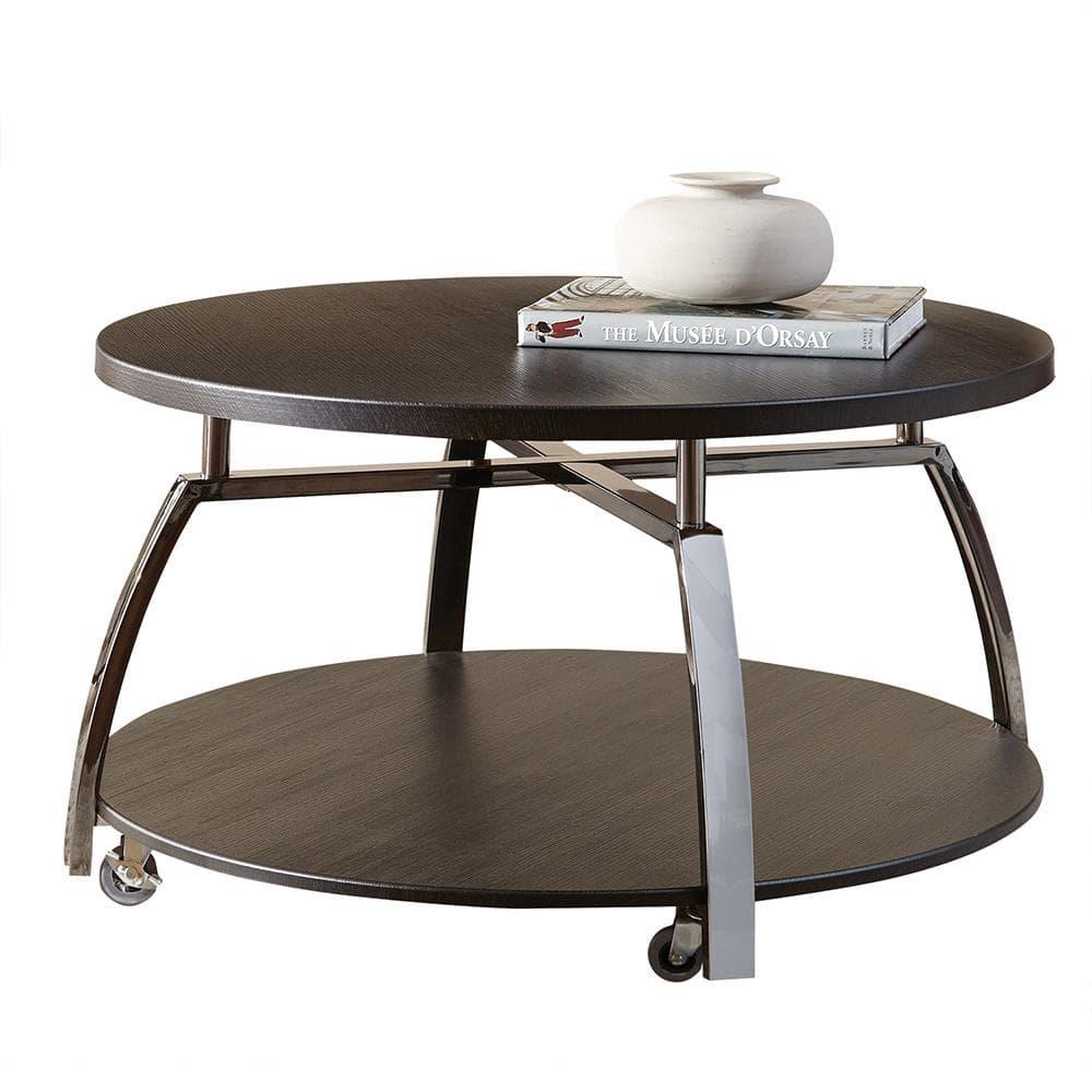 Coham Cocktail Table Silver Shield and Nickel - Steve Silver