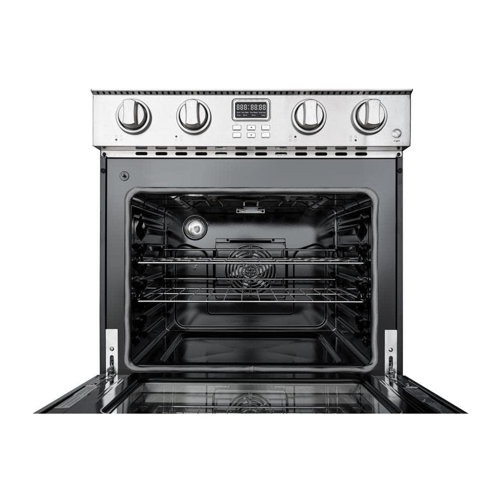 30 in. Professional Electric Range with 14900W of Power, 240V in Stainless-Steel (KM-EPR-30AP-SS)