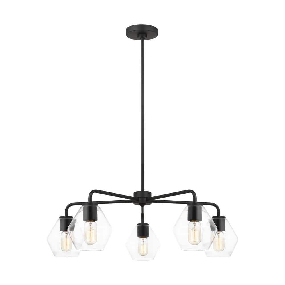 Rooks 5 Light Metal Dimmable Sputnik Chandelier