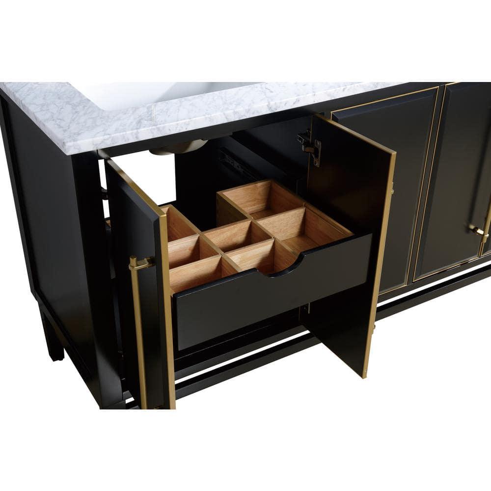 Avanity Mason-Vs61-G-C Mason 61" Free Standing Double Basin Vanity Set - Black