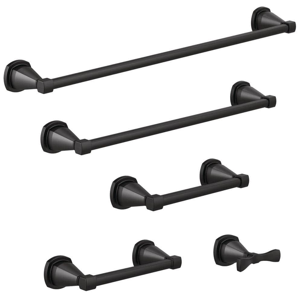 Stryke 8 in. Wall Mount Hand Towel Bar Bath Hardware Accessory