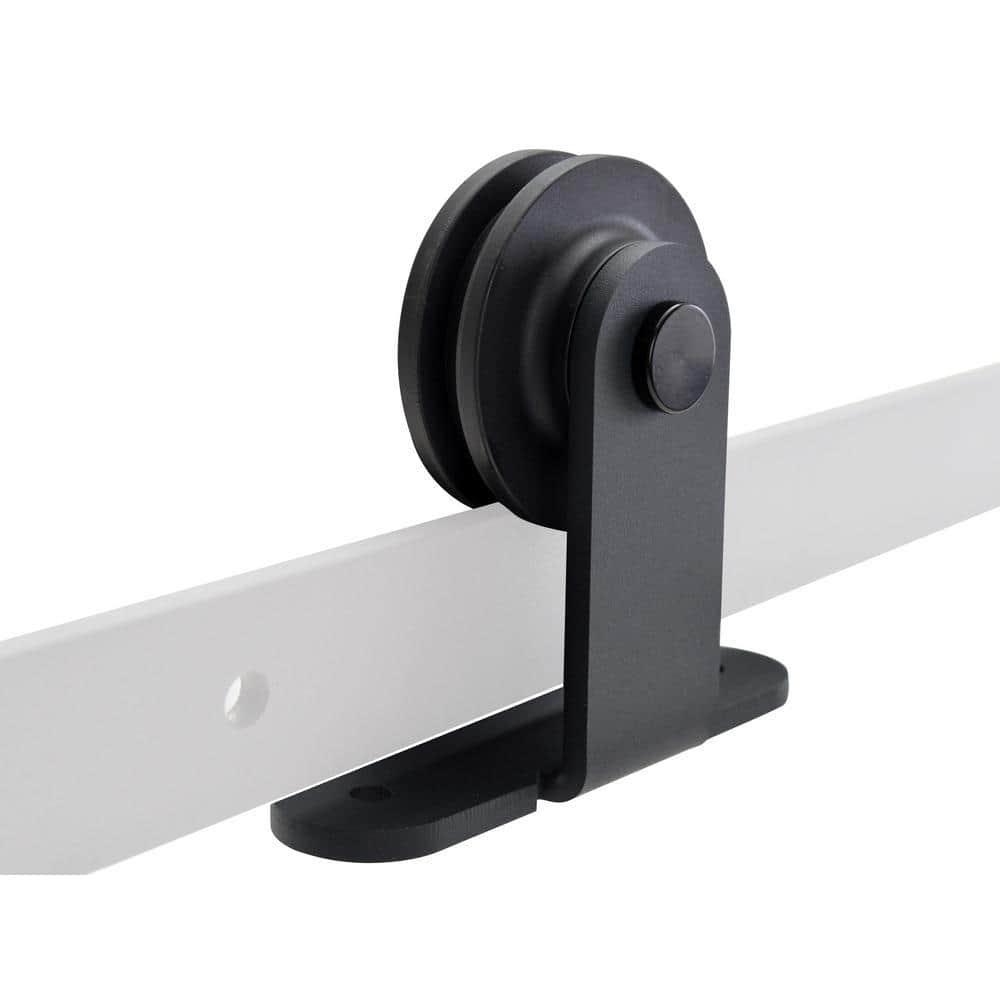 Calhome 84'' Hollow Paneled Painted with Installation Hardware Kit Barn Door