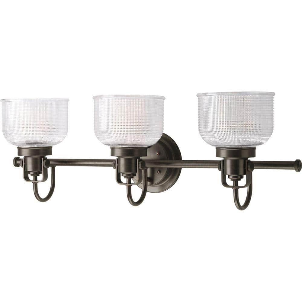 Rosser 3 Light Transparent Dimmable Vanity Light