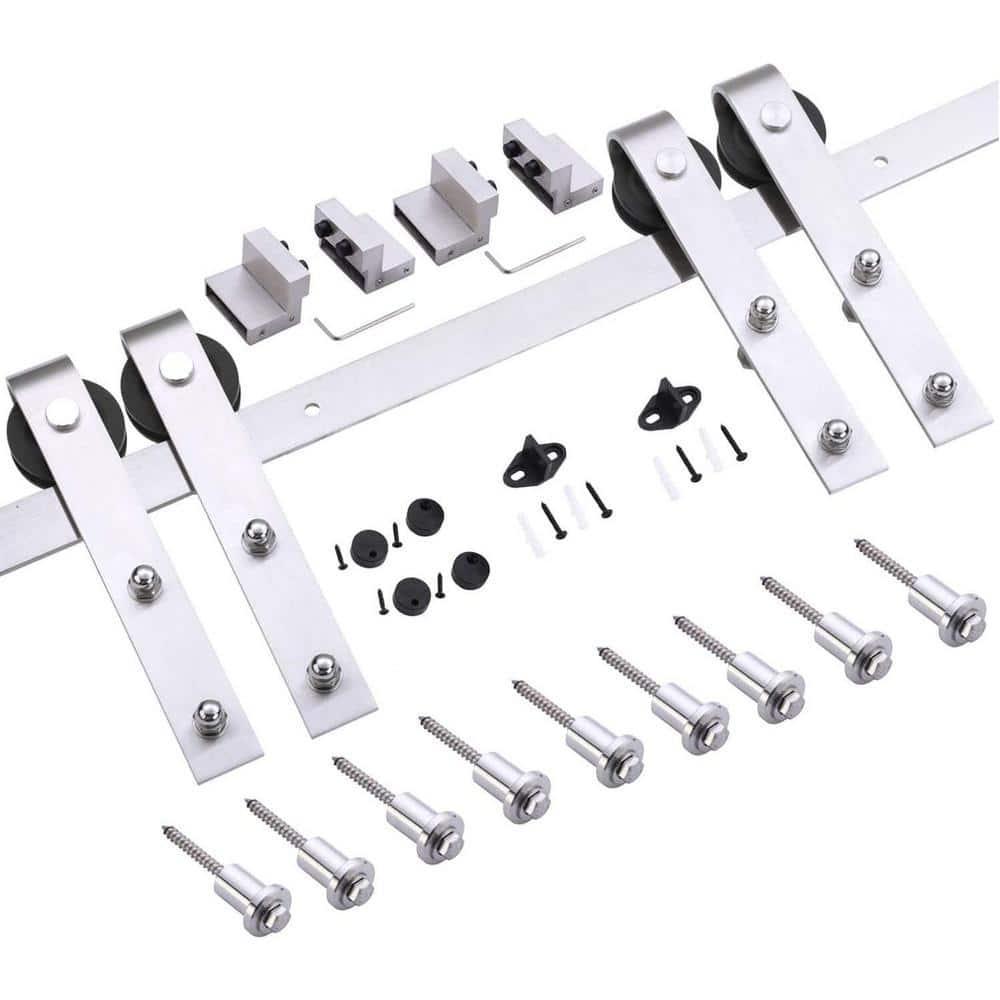 SARTODOORS Quadro Solid + Manufactured Wood Paneled Barn Door