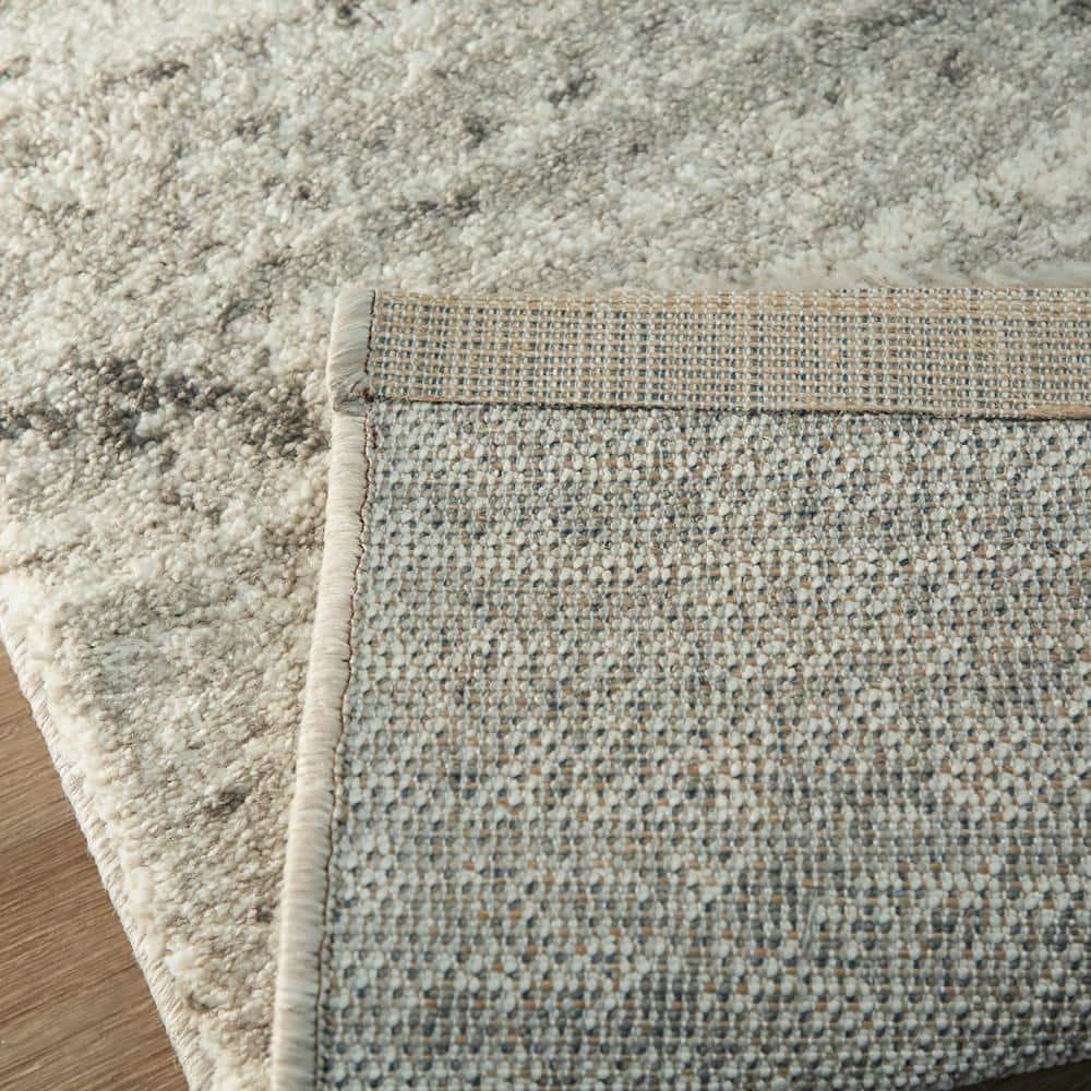 4'4"x6' Sienna Transitional Geometric Rug Gray - Balta Rugs: Venosa Area Rug, 4x6, Machine Made, Indoor Use