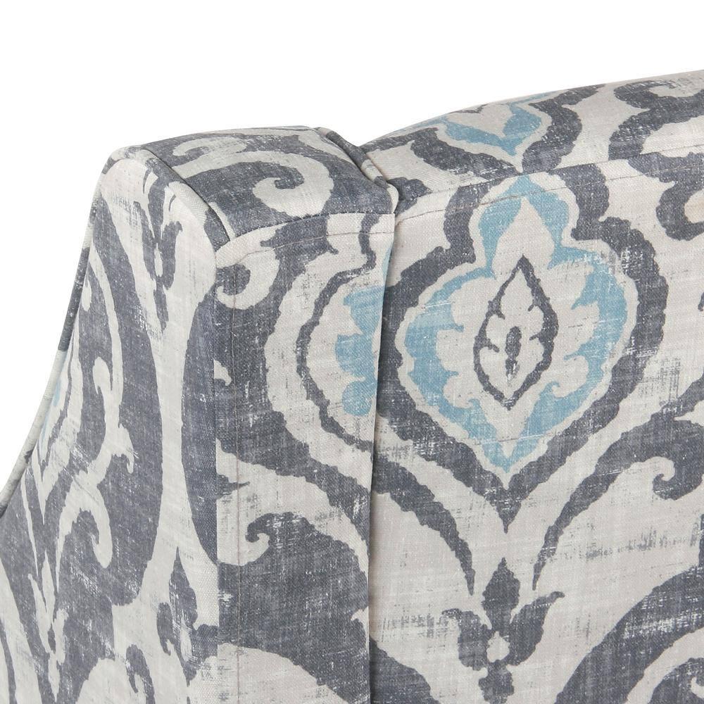 Classic Swoop Accent Armchair Suri Blue - HomePop