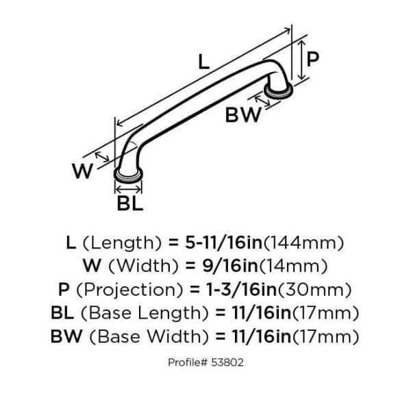 Kane 5 1/16" Center to Center Arch Pull