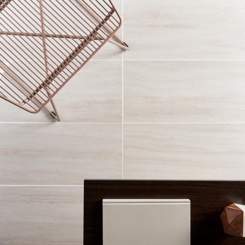 Roswell 11.72 in. x 23.69 in. Polished Porcelain Floor and Wall Tile (15.5 Sq. Ft. / Case)
