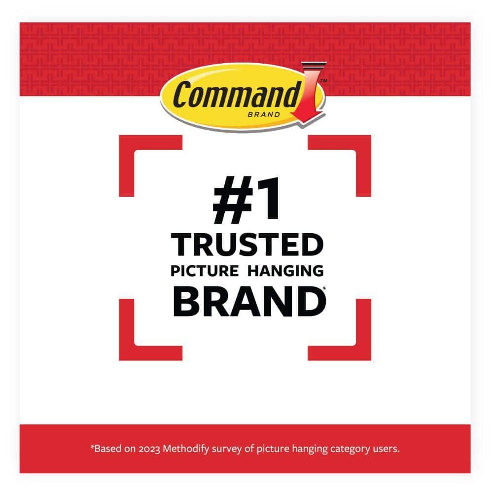 Command 20 Lb XL Heavyweight Picture Hangers, Damage-Free Hanging, 8 Pairs