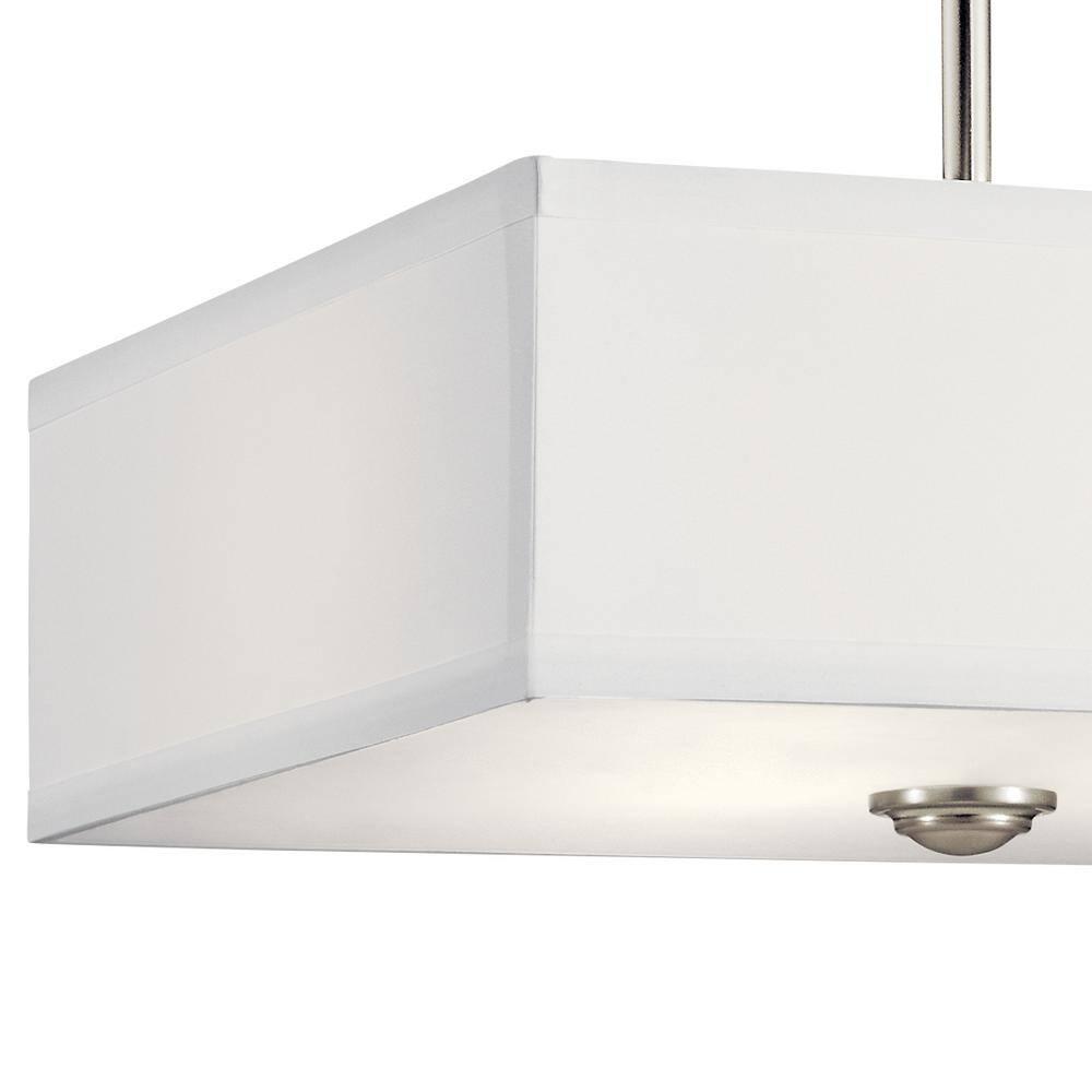 Kichler Lighting Shailene 3 - Light Semi-Flush Mount in  Brushed Nickel