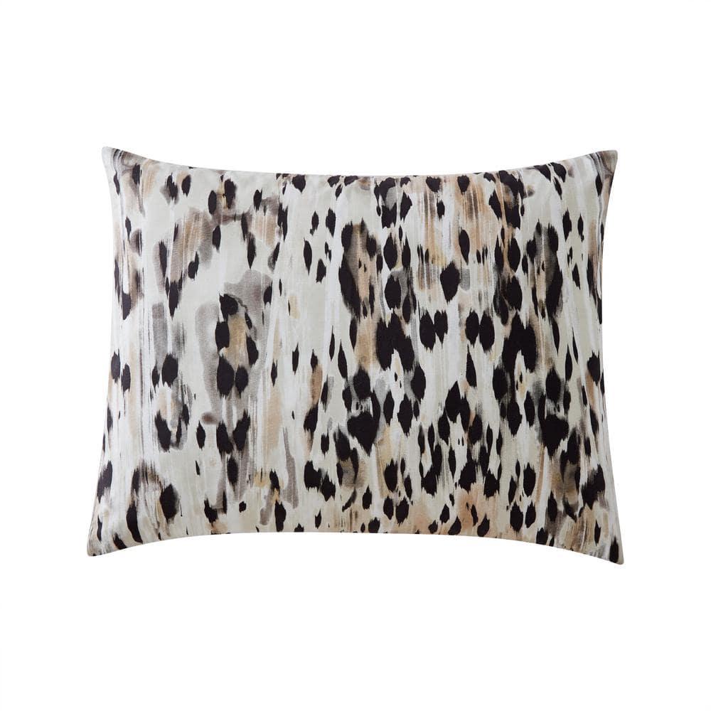 Kenneth Cole Abstract Leopard Cotton Brown Comforter Set