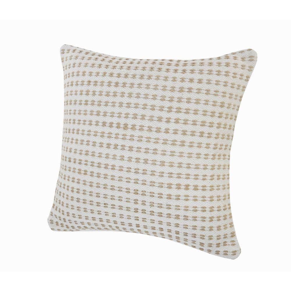 Willow Textured Cotton Throw Pillow