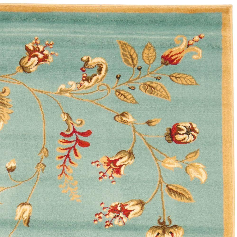 Lyndhurst LNH552 Power Loomed Area Rug - Blue/Multi - 8'x11' - Safavieh