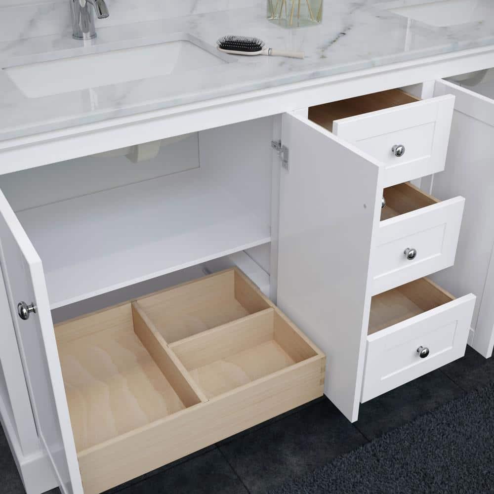 Wyndham Collection Avery 71" Double Bathroom Vanity Base Only