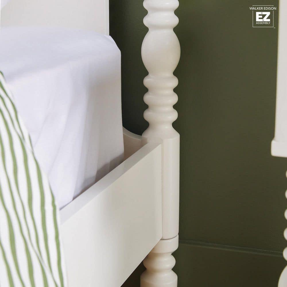 Vivienne Traditional Easy Assembly Solid Wood Twin Spindle Bed