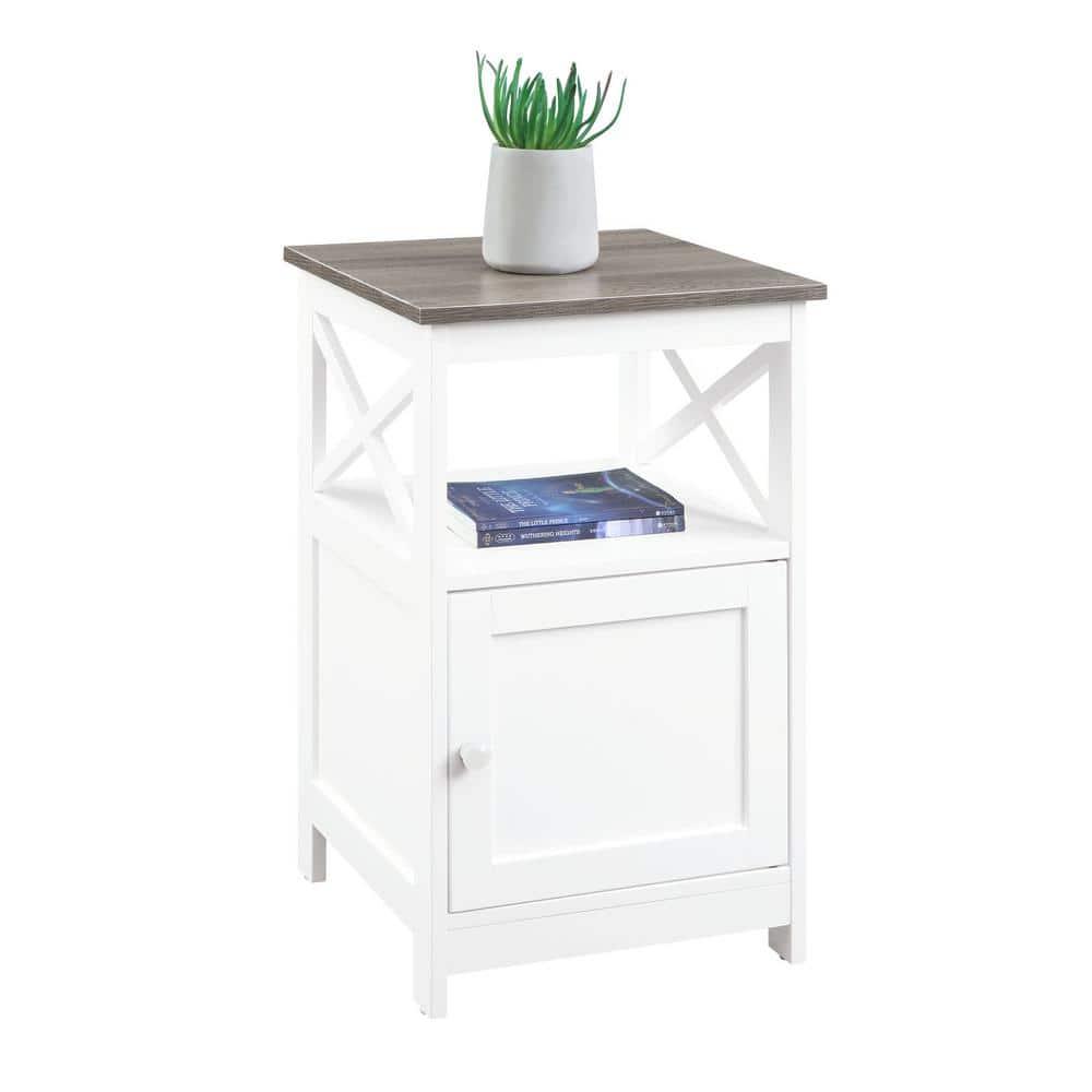 Convenience Concepts Oxford End Table with Cabinet, Multiple Finishes