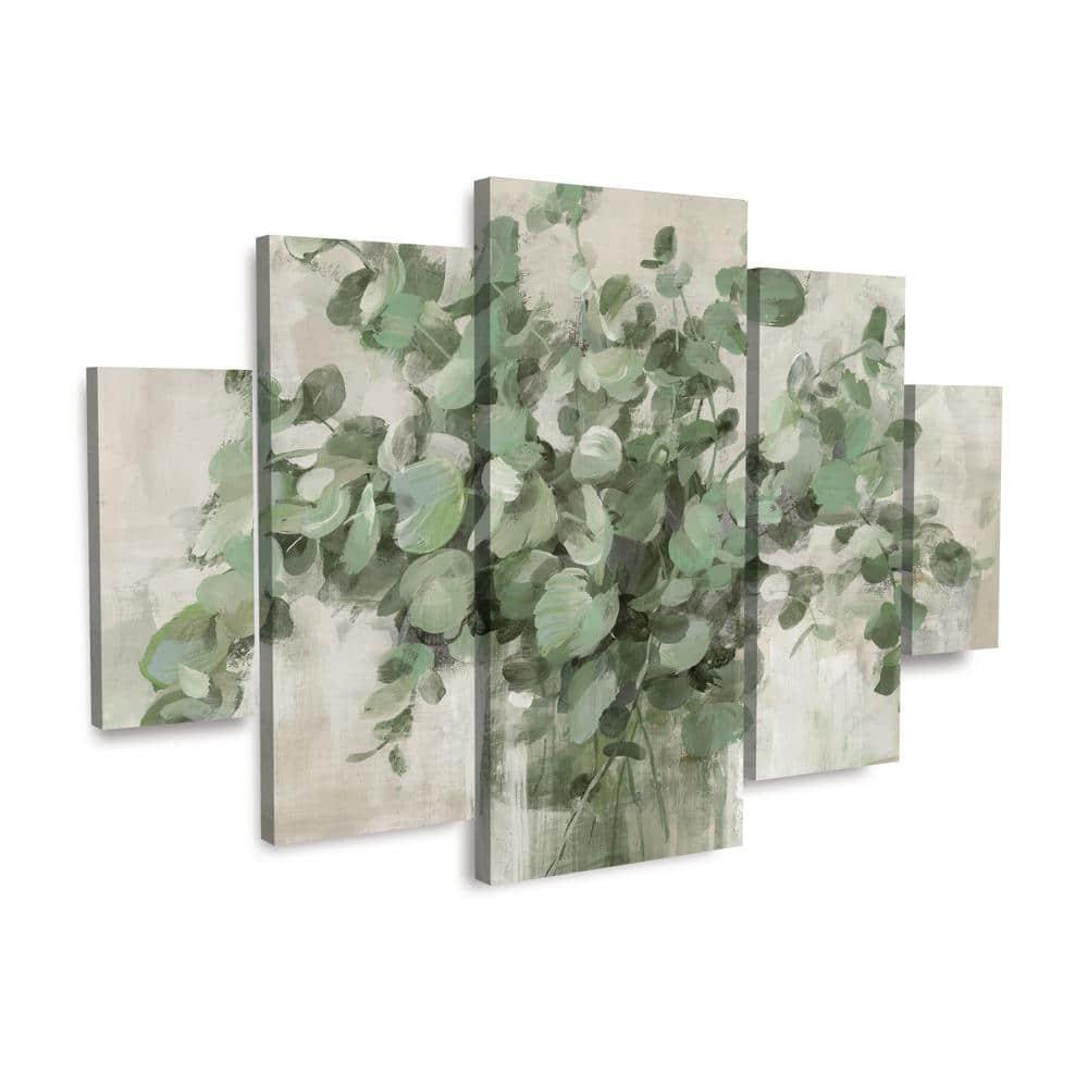 Trademark Fine Art Danhui Nai Scented Eucalyptus Neutral 5 Piece Panel Set Art