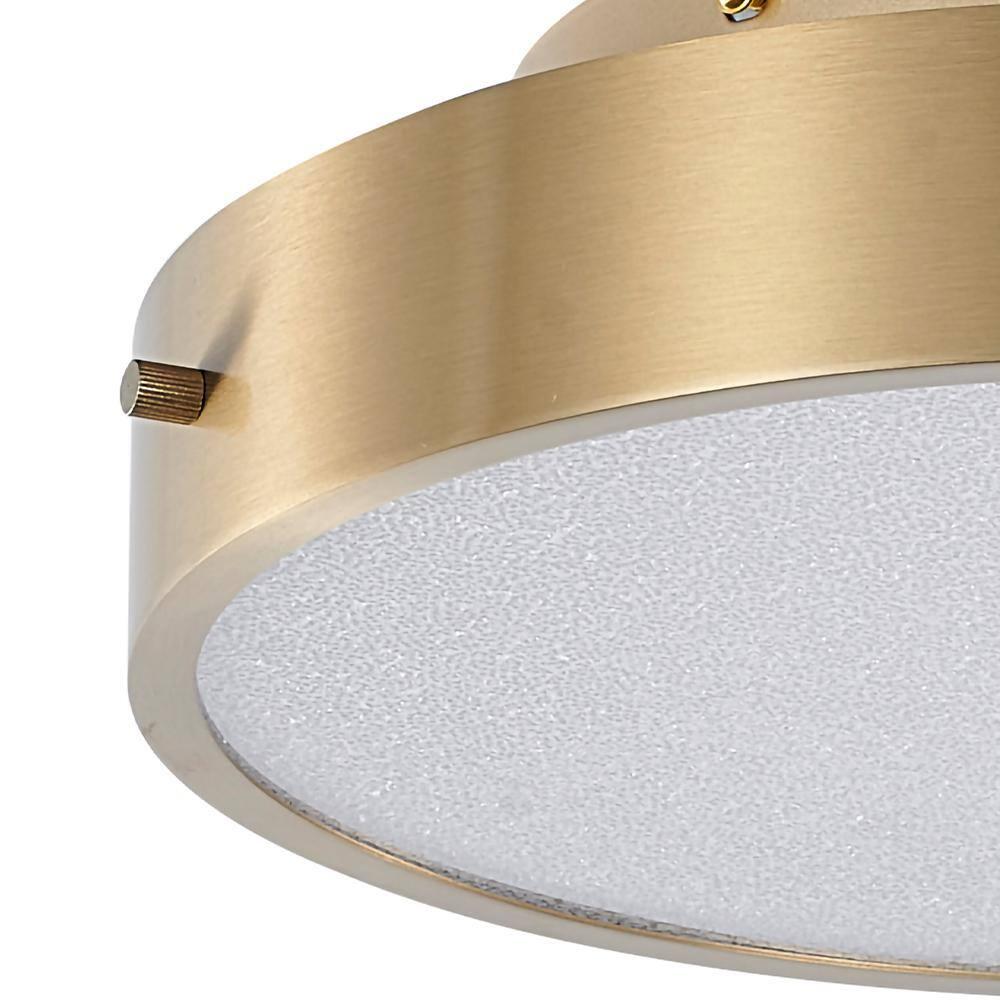 Bethel International LED Flush Mount Brass Metal & Acrylic