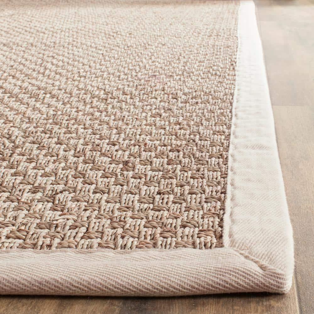 Natural Fiber NF114 Power Loomed Area Rug - Natural/Ivory - 6'x6' - Safavieh.