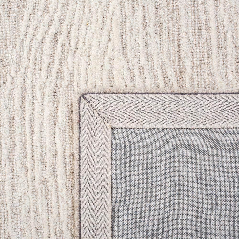 Metro MET995 Hand Tufted Indoor Area Rug - Natural/Ivory - 6'x6' - Safavieh