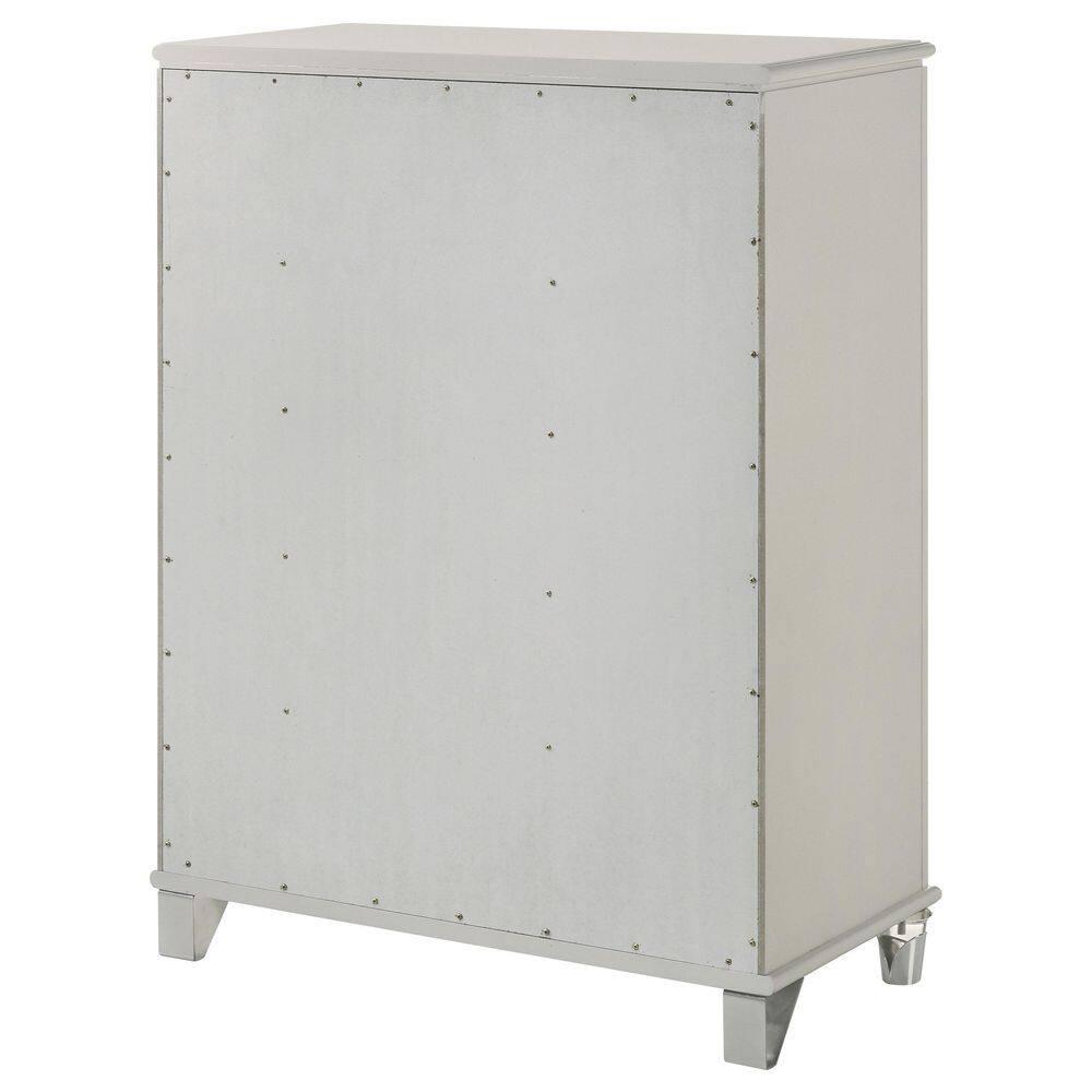 5-drawer Bedroom Chest Of Drawers Pearl White