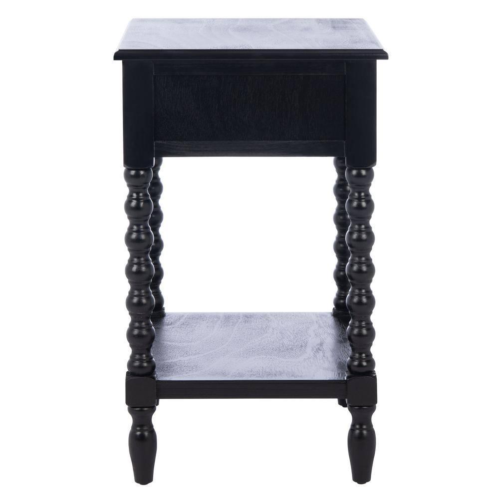 Dakota Fields Solid Wood Top End Table with Storage