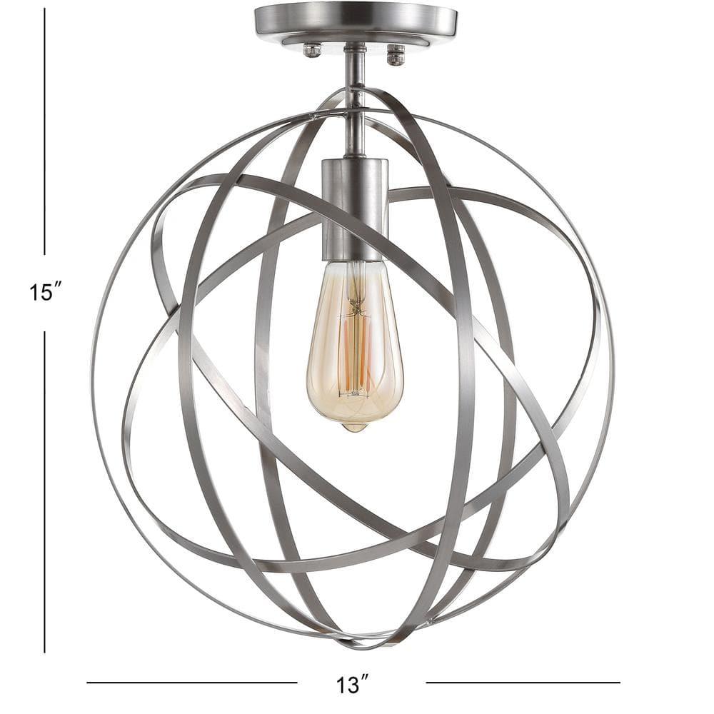 Alma 13" Metal LED Flush Mount, Nickel