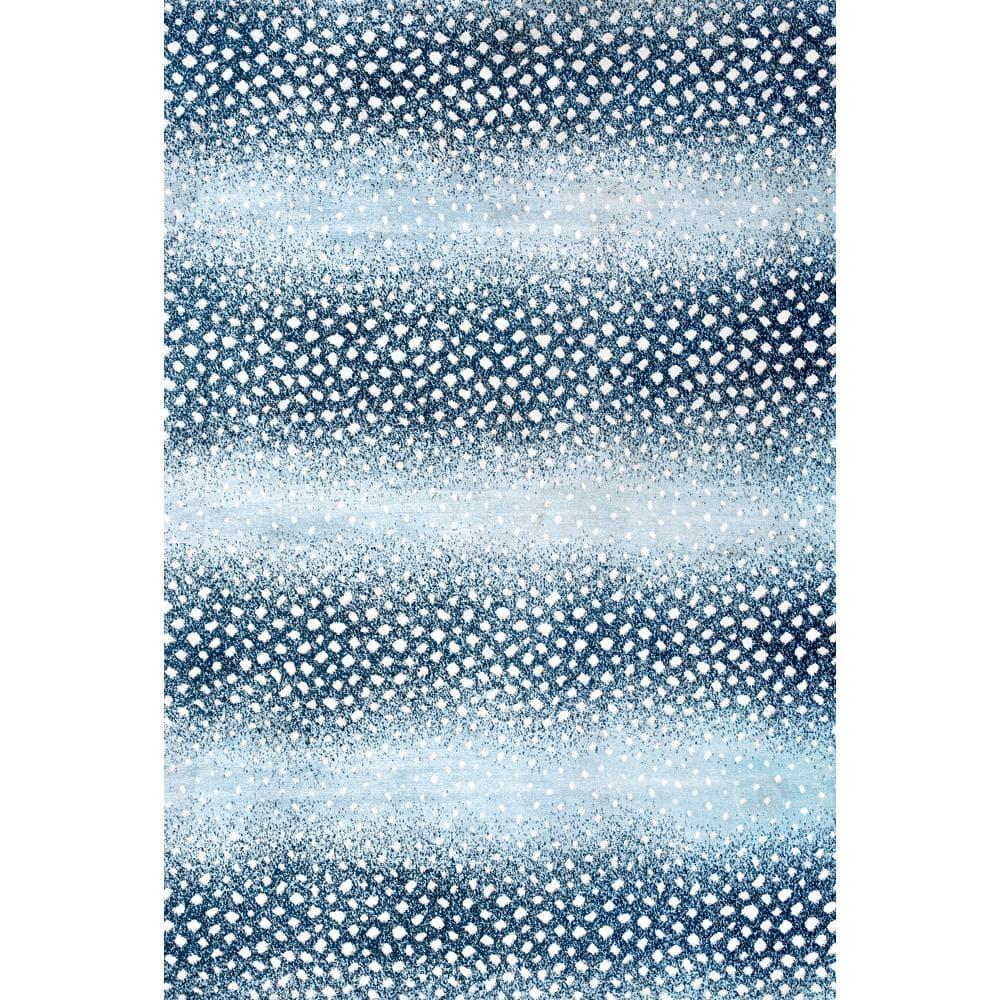 4'x 6' Antelope Modern Animal Area Rug, Blue/Cream - JONATHAN Y