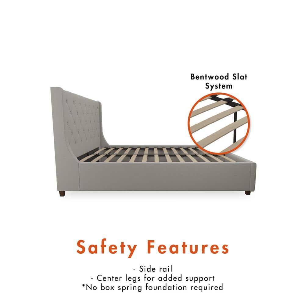 CosmoLiving by Cosmopolitan Mercer Tufted Upholstered Platform Bed