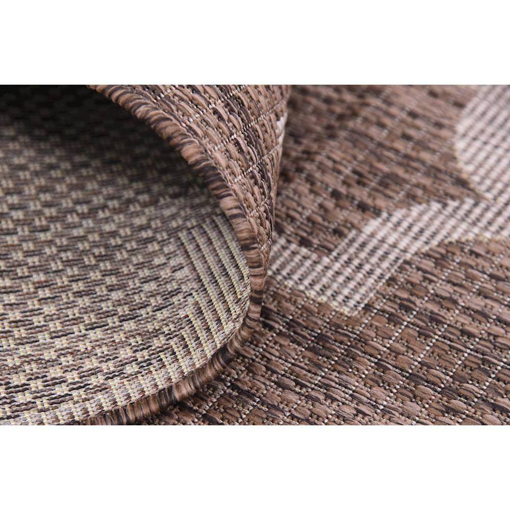 Unique Loom 8' 0 x 11' 4 Rectangle Indoor/Outdoor Trellis Brown Area Rug