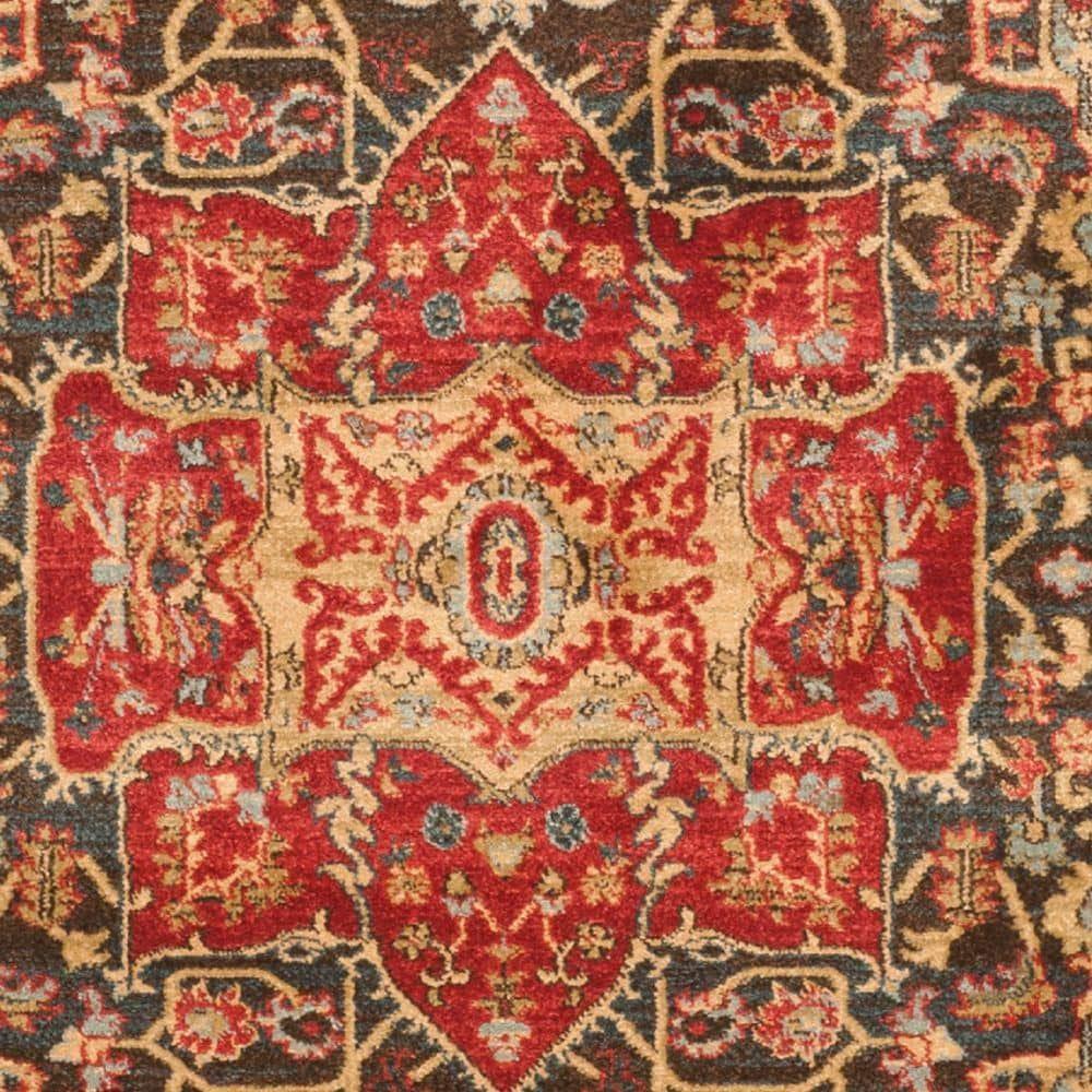 Mahal MAH625 Power Loomed Indoor Area Rug - Red/Red - 4'x5'7" - Safavieh.