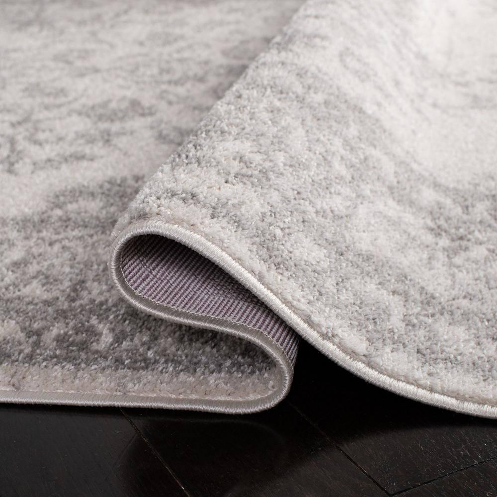 Adirondack ADR101 Power Loomed Runner Rug - Ivory/Silver - 2'6"x10' - Safavieh.