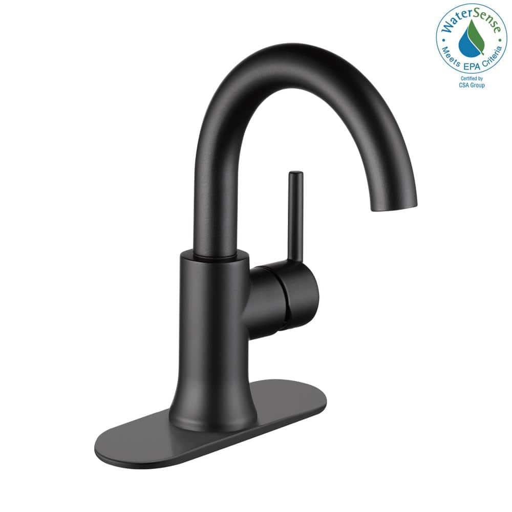 Trinsic Single Hole Bathroom Faucet with Drain Assembly, Single Handle Bathroom Sink Faucet