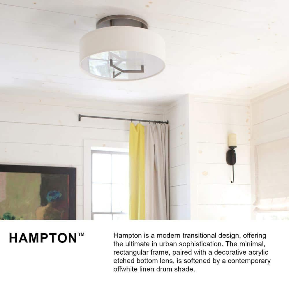 Hinkley Lighting - Three Light Semi-Flush Mount - Foyer - Hampton - 3 Light