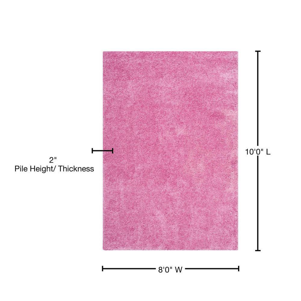 Shag SG151 Power Loomed Indoor Area Rug - Pink - 8'x10' - Safavieh.