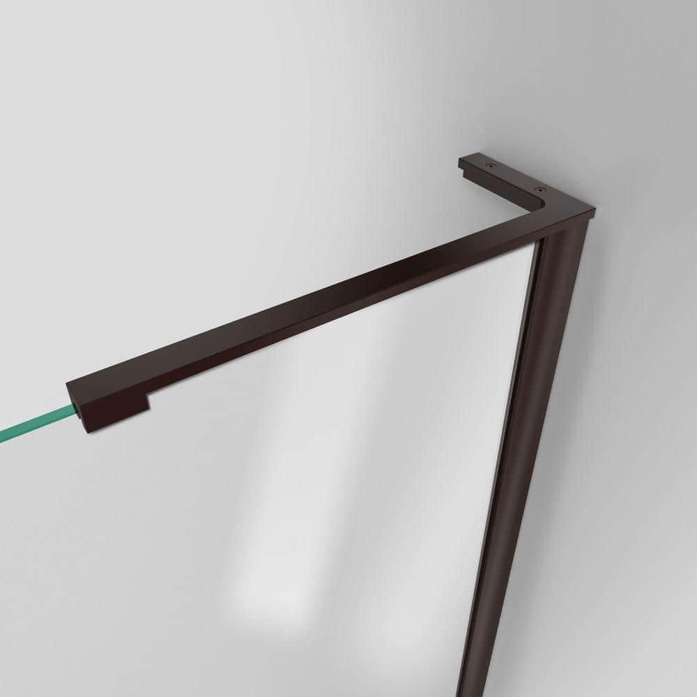 Unidoor-LS 39'' W x 72" H Hinged Frameless Shower Door with ClearMax Technology