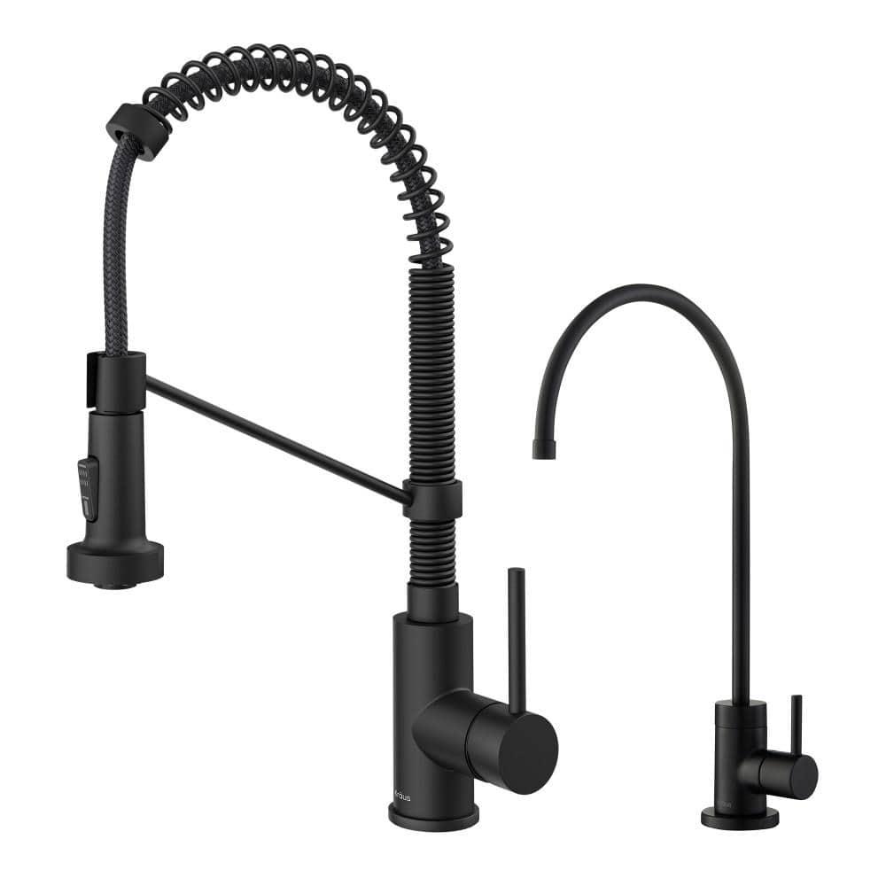 KRAUS Bolden Commercial Style 2-Function Single Handle Pull Down Kitchen Faucet