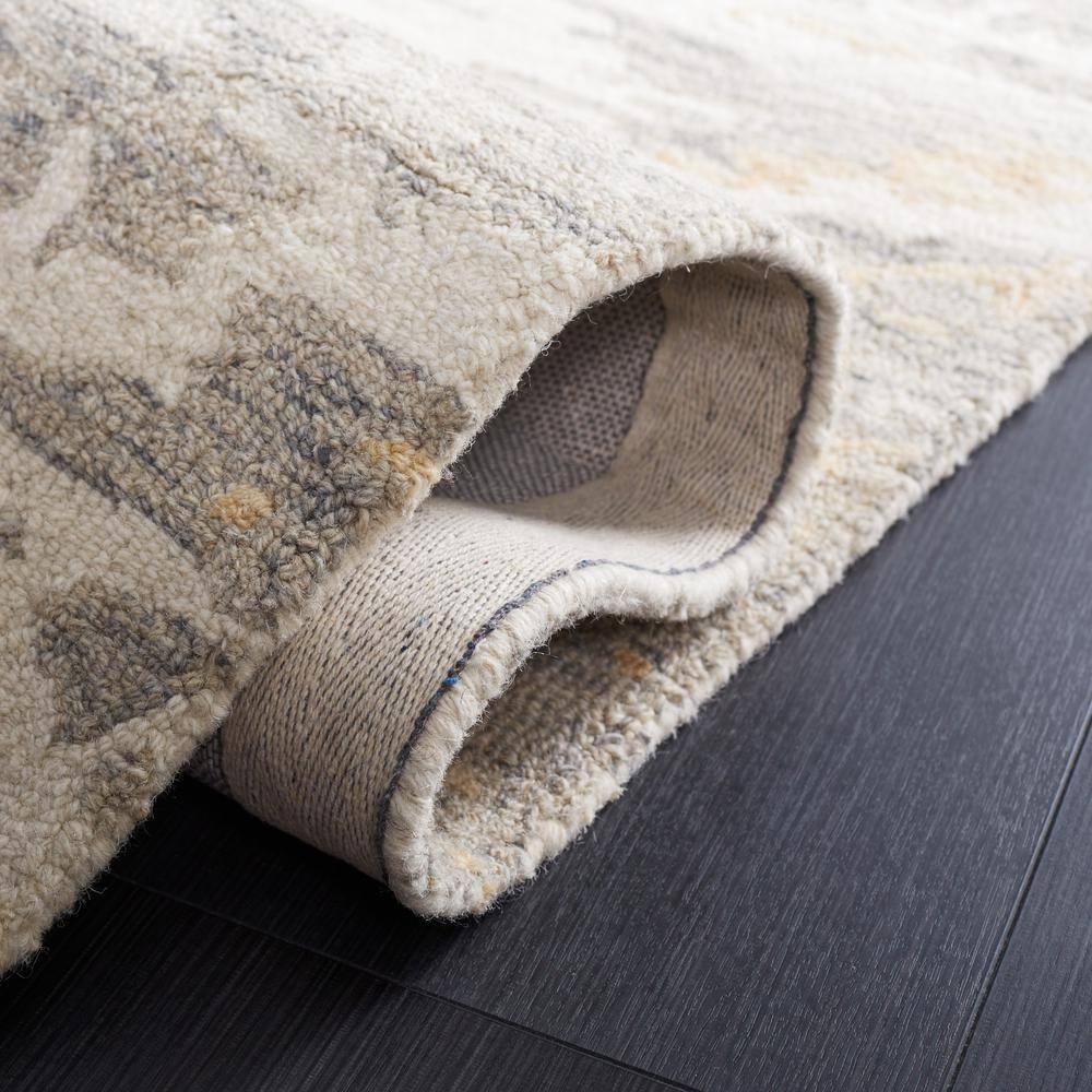 Abstract ABT465 Handmade Indoor Area Rug - Ivory/Grey - 4'x6' - Safavieh