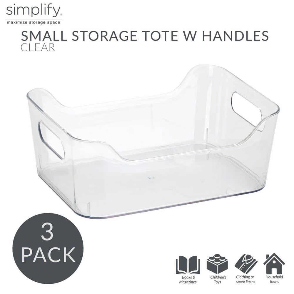 Simplify Simplify Plastic Bin (Set of 3)