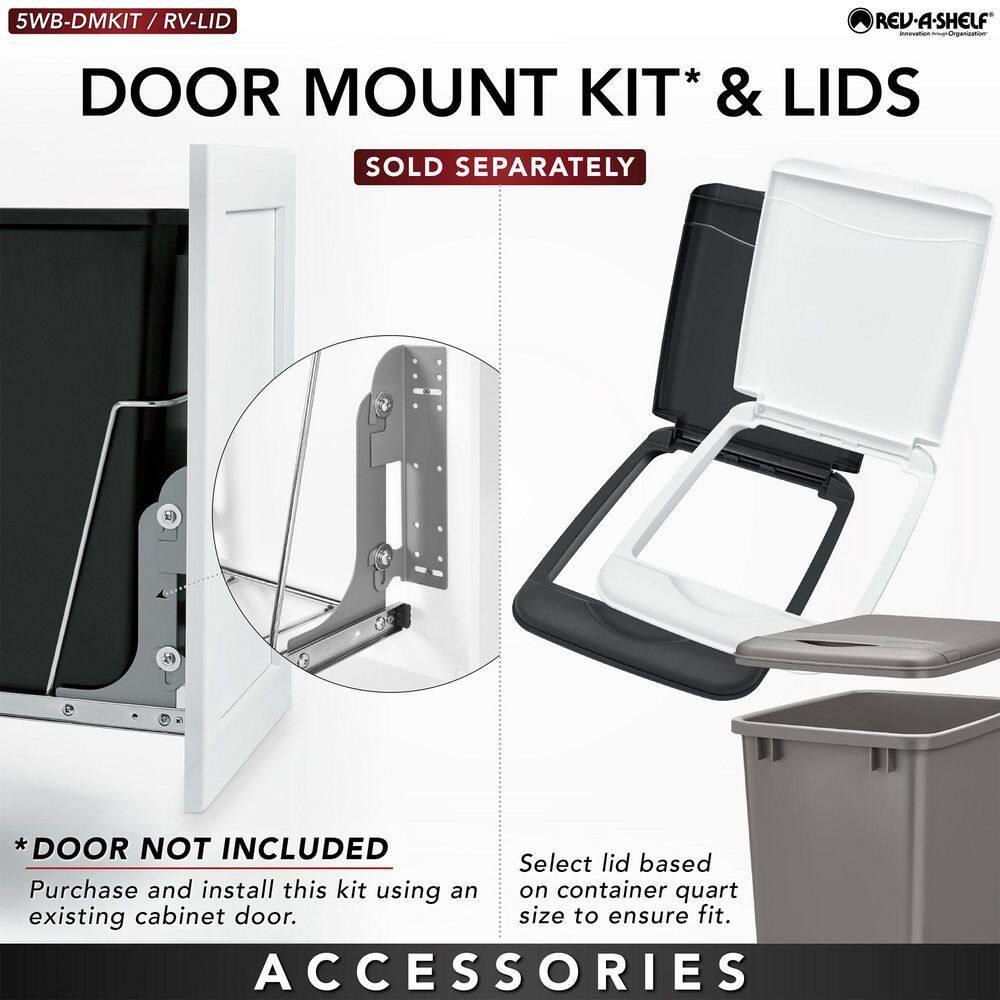 Double Sliding Pull-Out Waste Bin Containers