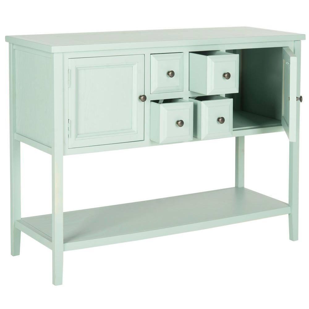 Charlotte Sideboard - AMH6517 - Aqua Smoke - Safavieh Couture