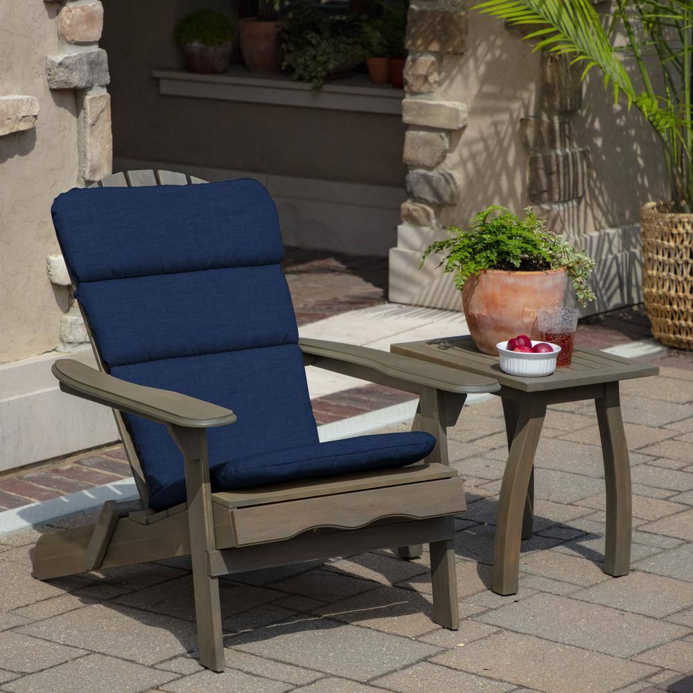 ARDEN Outdoor Rocking Chair or Adirondack Cushion, 20 x 17, Water Repellent, Fade Resistant 20 x 17, Sapphire Blue Leala