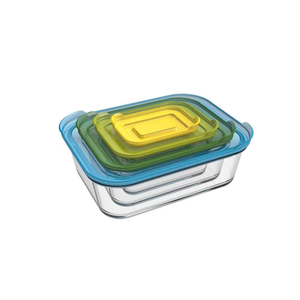 Joseph Joseph Joseph Joseph Nest 8-Piece Glass Food Storage Containers
