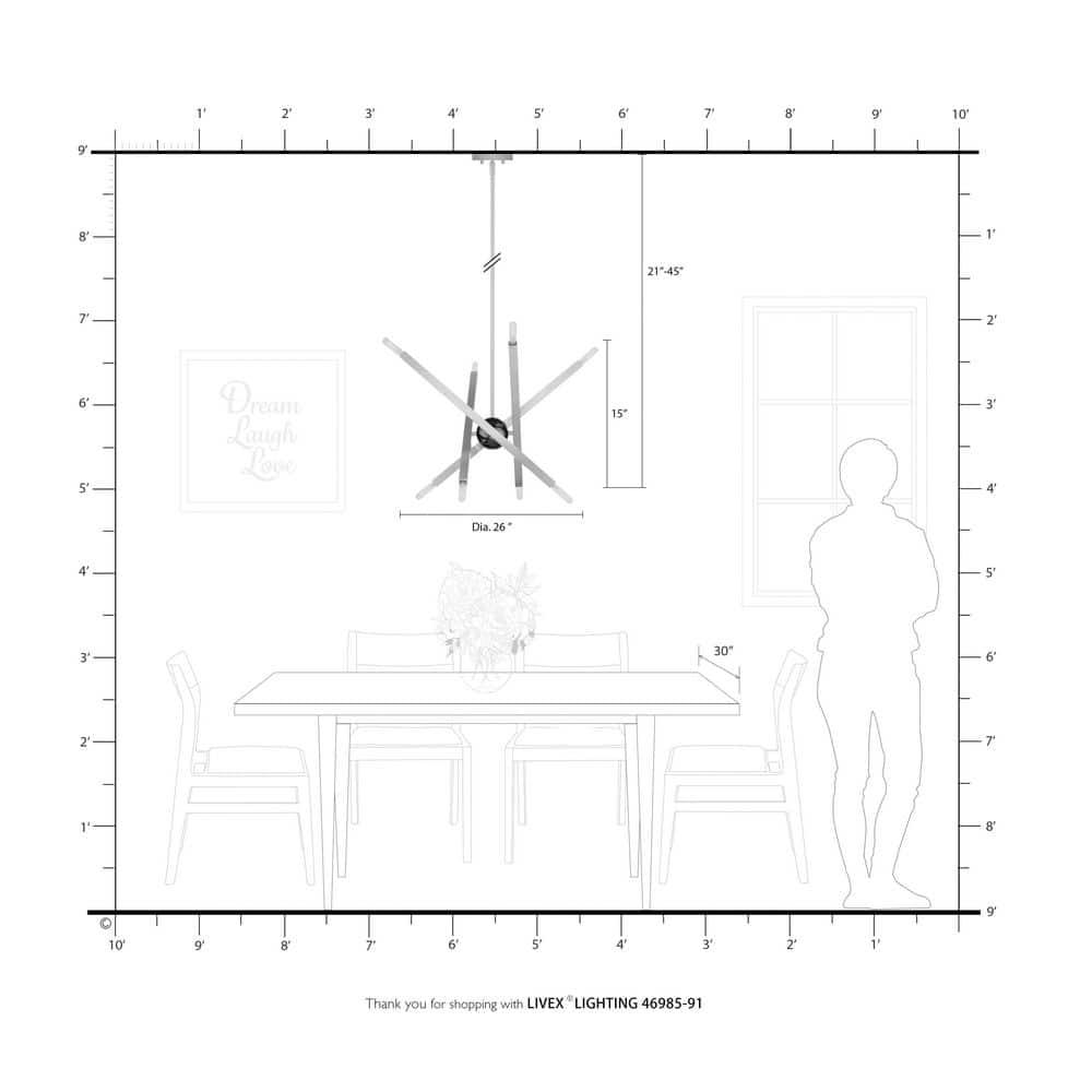 Mercury Row® Lydia 8 - Light Dimmable Modern Linear Chandelier