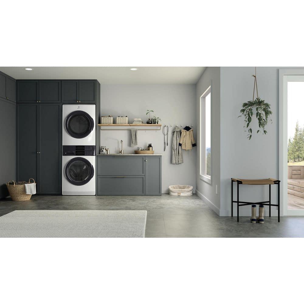 Electrolux Washer & Dryer Set with Stackable 4.4 Cubic Feet Front Load Washer and 8 Cubic Feet Dryer with Stacking Kit