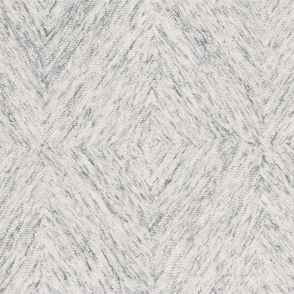 Abstract ABT767 Hand Tufted Runner Rug - Silver - 2'3" X 8' - Safavieh.