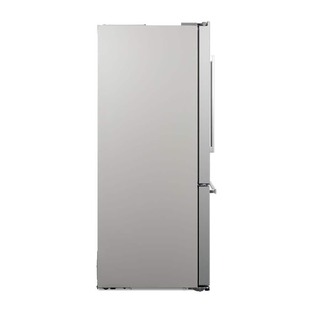 30 in. 17.5 cu. ft. Counter Depth 3-Door French Door Refrigerator with Freezer Drawer in Fingerprint Resistant Stainless Steel