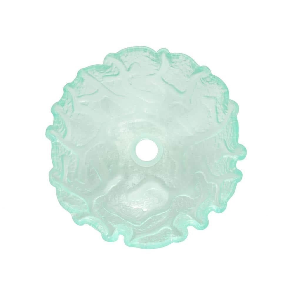Eden Bath 16.5'' Clear Tempered Glass Specialty Bathroom Sink