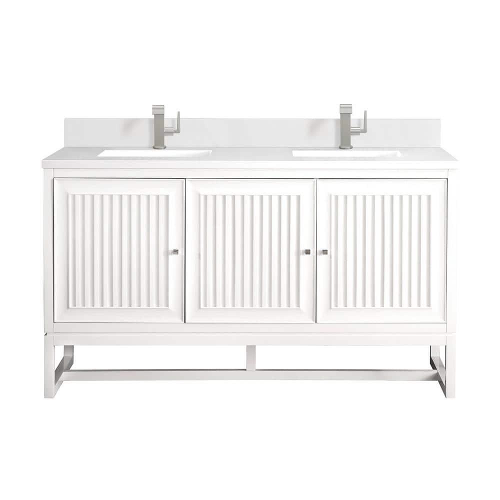 James Martin Vanities Athens 60'' W  W Double Vanity